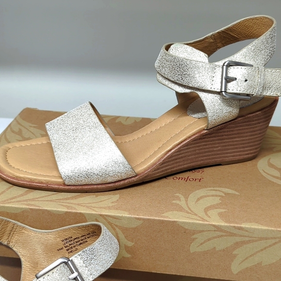 Soft Grain White Wedge US 9.5 New - Picture 3 of 8